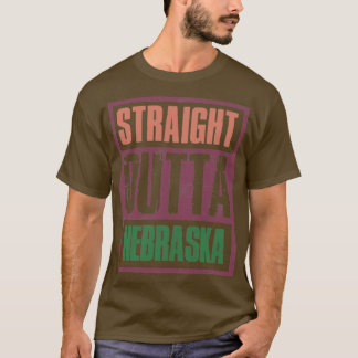 Recht uit Nebraska Retro T-shirt