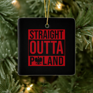 Recht uit Polen Vlag rood wit Keramisch Ornament