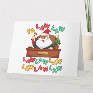 Recht van advocaten van de Fa Law, kerstkerstkerst Kaart
