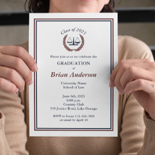 Recht van de marine en Maroon Wreatlaw School Afst Kaart