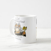 Recht van de Mok van de rechter van de Cartoon van (Voorkant links)