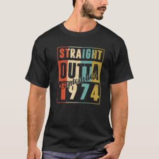 Recht vanaf september 1974 Retro 46 jaar oud 46 T-shirt
