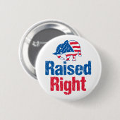 Recht verhoogd - Republikein Ronde Button 5,7 Cm (Voorkant /achterkant)