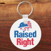 Recht verhoogd - Republikein Sleutelhanger (Voorkant)