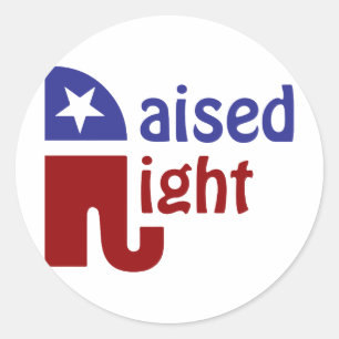 Recht verhoogd ronde sticker