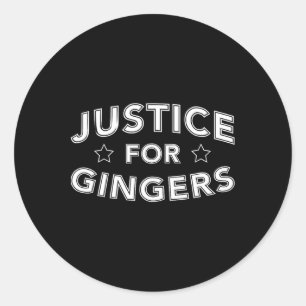 Recht Voor Gingers Grappige Roodharige Ierse Schot Ronde Sticker