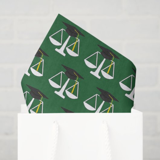 Rechtbank afstuderen tissuepapier (Cadeauzakje)