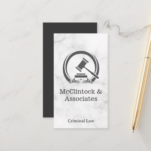 Rechtbank Hamer | Advocaat Afsprakenkaartje (Voorkant / Achterkant in situ)