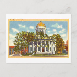 Rechtbank in Norfolk, Virginia, Oude Reis Briefkaart
