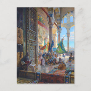 Rechtbank van de Moskee van Umayyad   Bauernfeind  Briefkaart