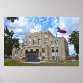 Rechtbank van Upshur County, Gilmer, Texas Poster