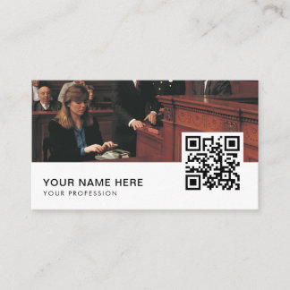 rechtbankverslaggever QR-code Visitekaartje