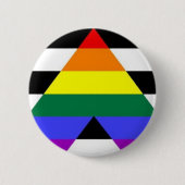 Rechte Ally Pride Button (Voorkant)