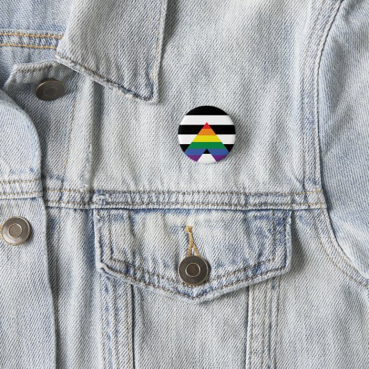 Rechte Ally Pride Flag Button (In situ)