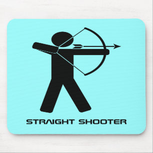 Rechte aqua van de Schutter mousepad Muismat