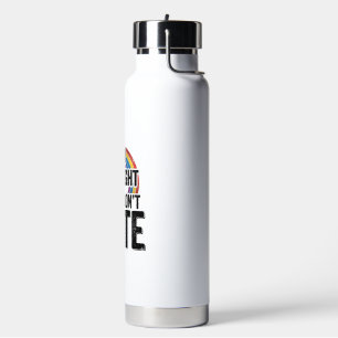 Rechte Bondgenoot Regenboog Vintage Typografie Shi Waterfles