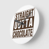 Rechte Bruine Chocolade Outta Ronde Klok (Hoek)