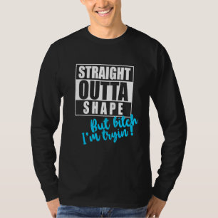 Rechte buitenvorm, maar ik woon in Gym T-shirt-spe T-shirt
