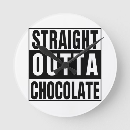 Rechte Chocolade Outta Ronde Klok (Voorkant)