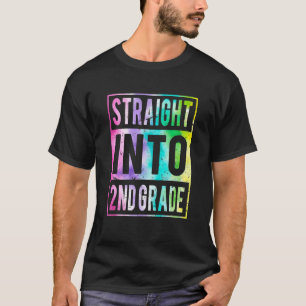Rechte naar 2e graads kleurstof Terug naar school T-shirt