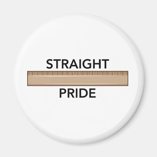 Rechte Pride Magneet (Voorkant)