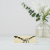 rechte straal mini visitekaartje (Staand voorkant)