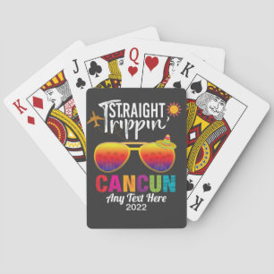 Rechte trippin Cancun Mexico reisvakantie Pokerkaarten