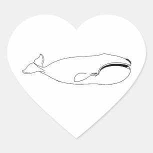 Rechte walvis (zonder titel) hart sticker