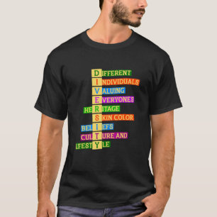 Rechten Diversiteit Vriendelijkheid Vrede Gelijkhe T-shirt