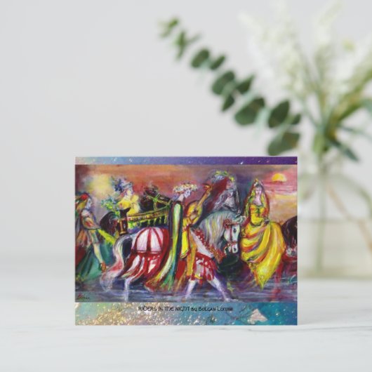 RECHTEN IN DE NACHT BRIEFKAART (Staand voorkant)