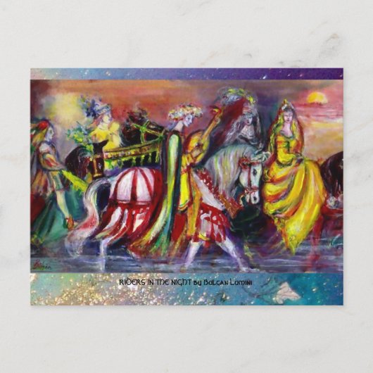 RECHTEN IN DE NACHT BRIEFKAART (Voorkant)