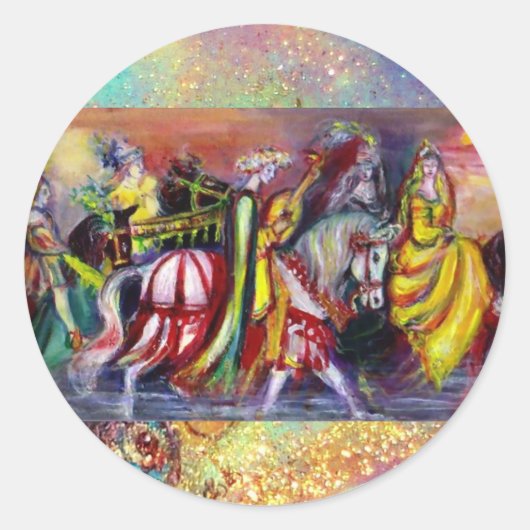 RECHTEN IN DE NACHT RONDE STICKER (Voorkant)