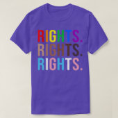 Rechten Rechten Rechten rechten gelijke LGBTQ BLM T-shirt (Design voorkant)