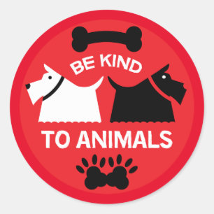 Rechten ter bescherming van het welzijn van honden ronde sticker