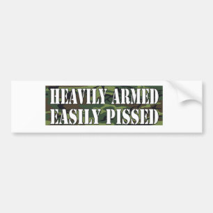 RECHTEN VAN DE PRO-PISTOOL "ZWARE GEMAKKELIJK GEPI BUMPERSTICKER