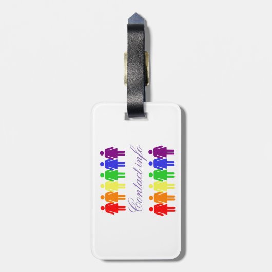 Rechten van de vrouw 2017 LGBTQIA Bagagelabel (Achterkant verticaal)