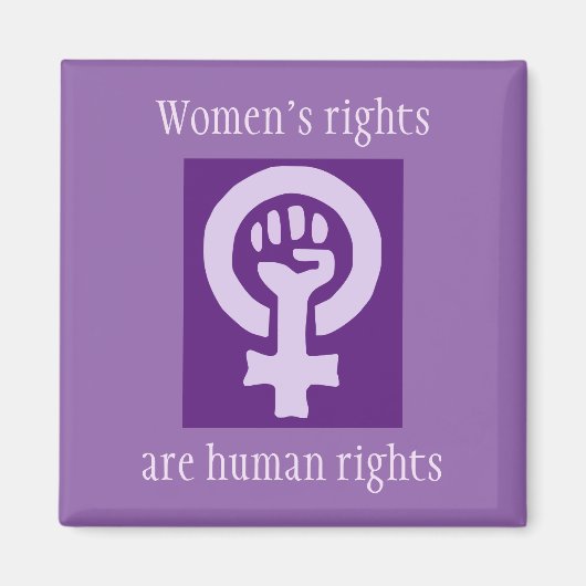 Rechten van de vrouw magneet (Voorkant)