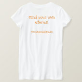 Rechten van de vrouw t-shirt (Design achterkant)