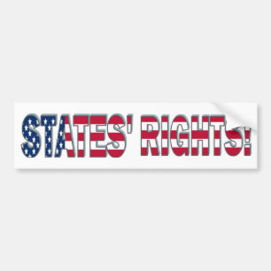 Rechten van staten bumpersticker