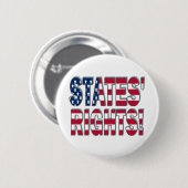 Rechten van staten ronde button 5,7 cm (Voorkant /achterkant)