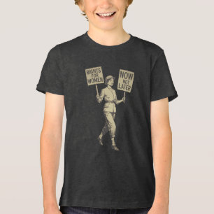 rechten voor vrouwen nu niet later Tri-Blend shirt