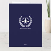 Rechtenschool Afstuderen Kaart (Achterkant)