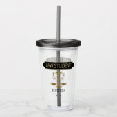 Rechtenstudent - Personaliseren Acryl Drinkbeker (Voorkant)
