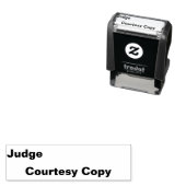 Rechter Courtesy Copy Stamp Zelfinktende Stempel (In situ)