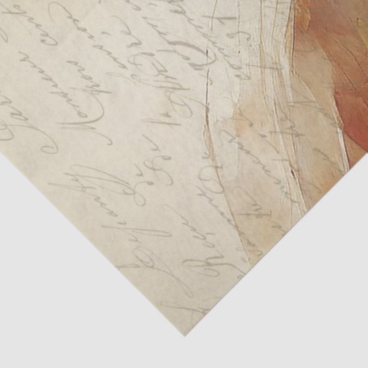 Rechter Engel Wing ETHERISCH Abstract Impressionis Tissuepapier (Detail)