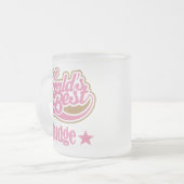 Rechter Gift (beste werelden) Matglas Koffiemok (Voorkant links)