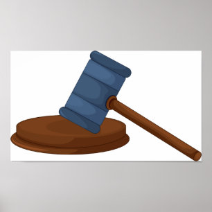 Rechter hamer poster