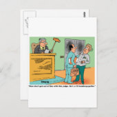 Rechter Holds Long Handled Gavel Briefkaart (Voorkant / Achterkant)