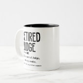 Rechter in ruste tweekleurige koffiemok (Voorkant links)