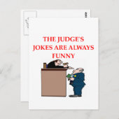 rechter jokes briefkaart (Voorkant / Achterkant)